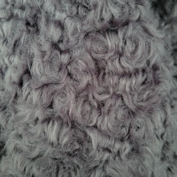 Kate Spade 00 Purple Faux Fur Coat - Picture 3 of 4